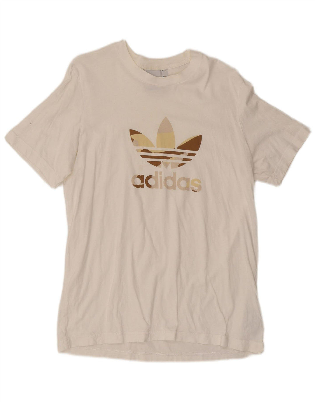 T-shirt grafica da uomo Adidas Top grande in cotone bianco
