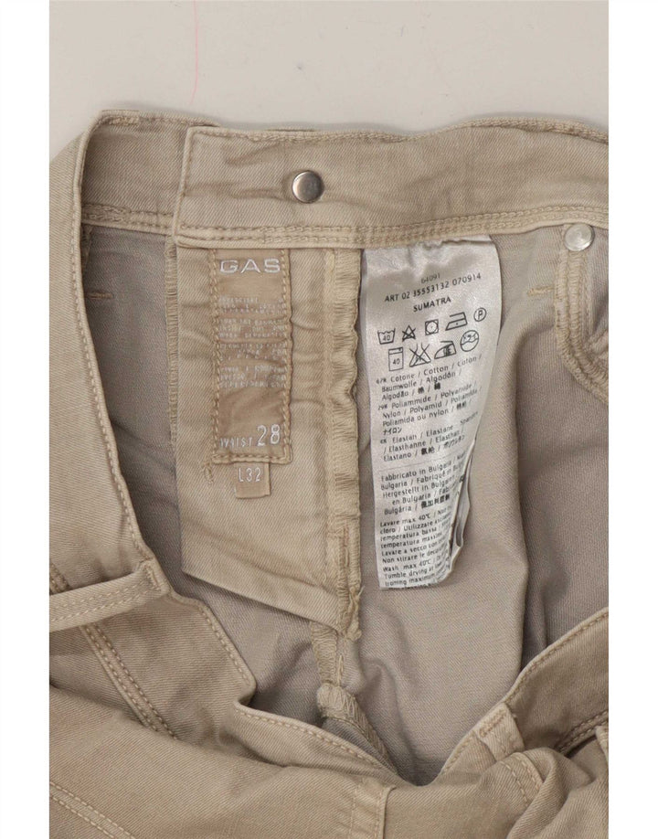 Jeans slim da donna Gas W28 L32 cotone beige