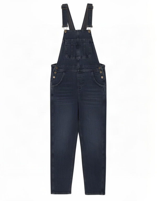 Fat Face Salopette da donna Slim Jeans UK 10 Small W32 L27 Cotone blu navy