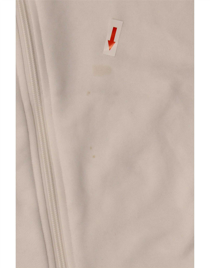 Giacca da tuta da donna Adidas UK 16/18 Large Poliestere bianco