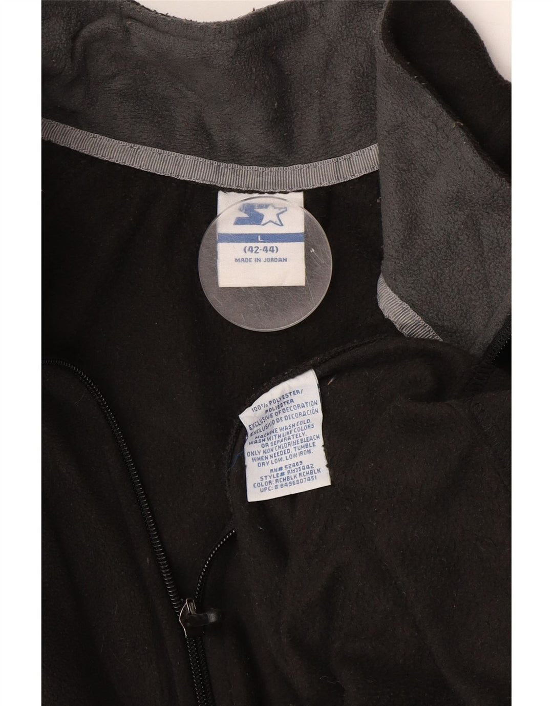 Giacca in pile da uomo Starter UK 40 grande poliestere nero