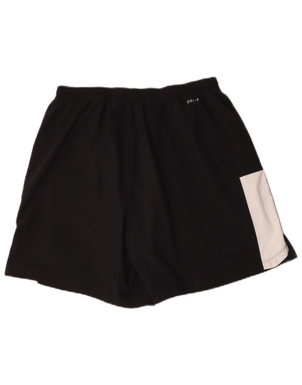 Pantaloncini sportivi Adidas da uomo Dri Fit XL in poliestere color block nero