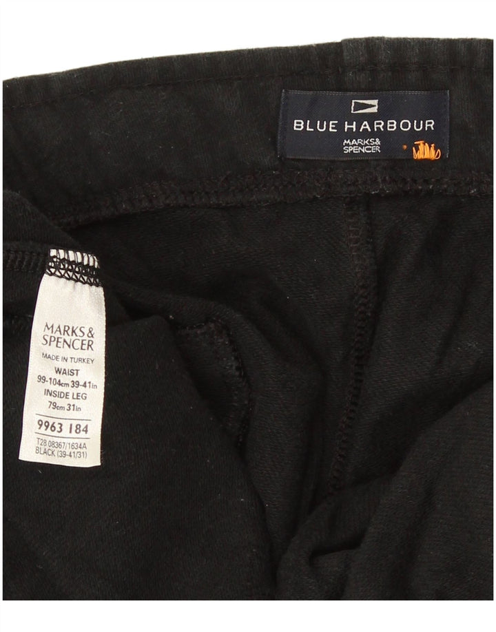 Pantaloni da tuta da uomo Marks & Spencer Blue Harbour XL in cotone nero