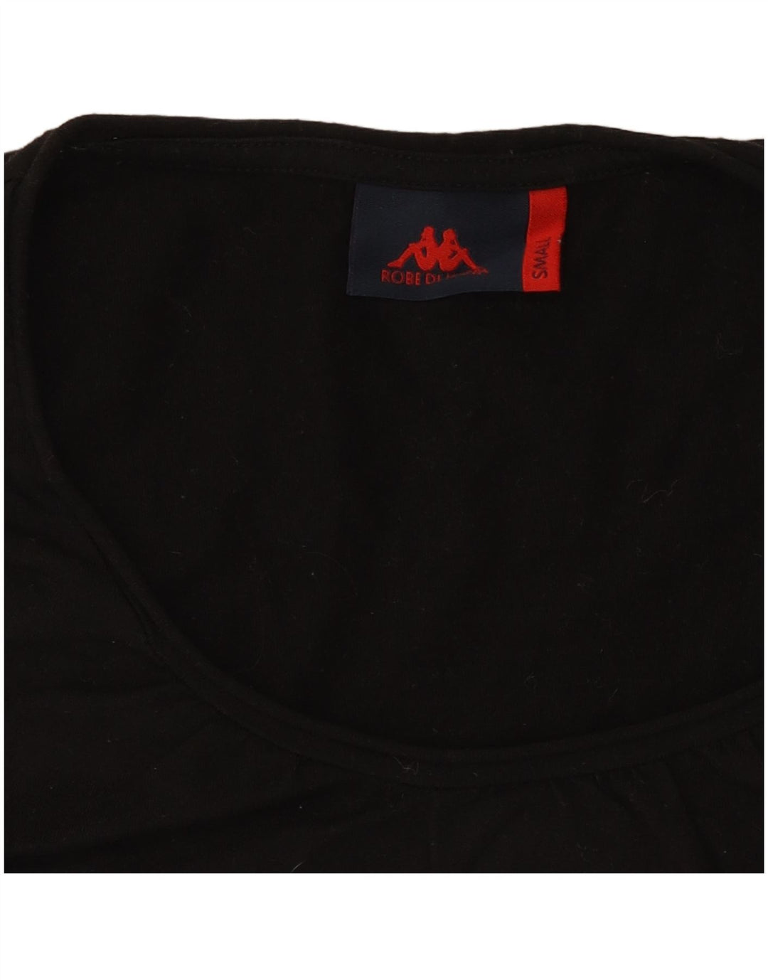 KAPPA Womens T-Shirt Top UK 10 Small Black