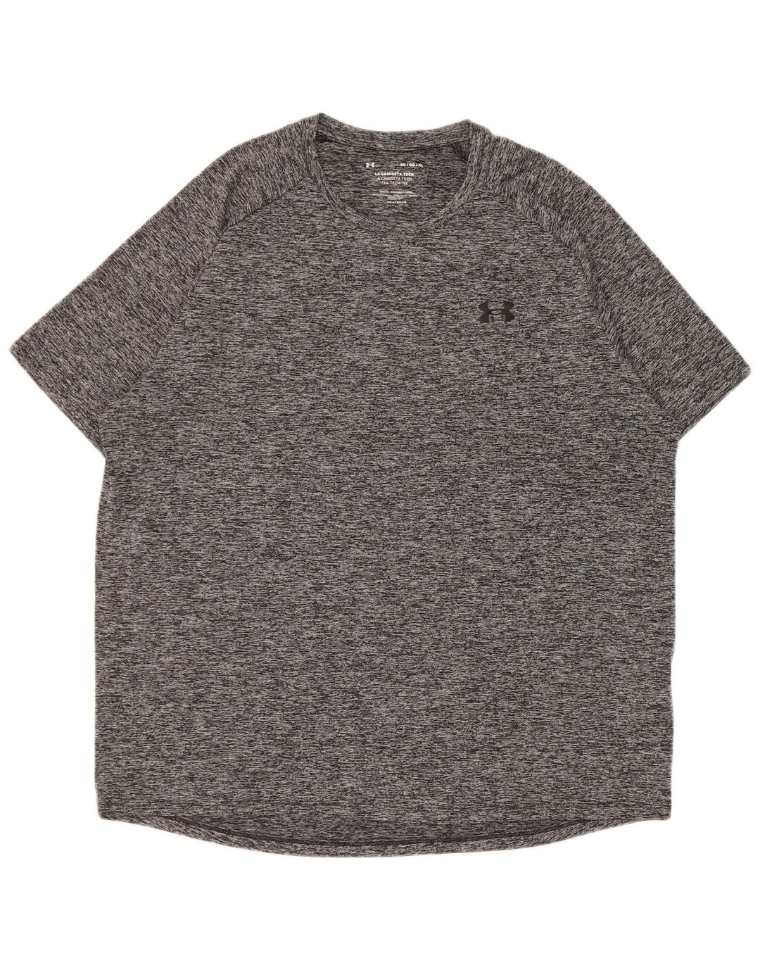 Maglietta Under Armour da uomo Heat Gear Top XL poliestere chiazzato grigio