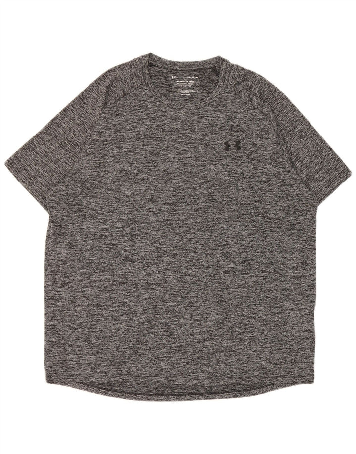 Maglietta Under Armour da uomo Heat Gear Top XL poliestere chiazzato grigio
