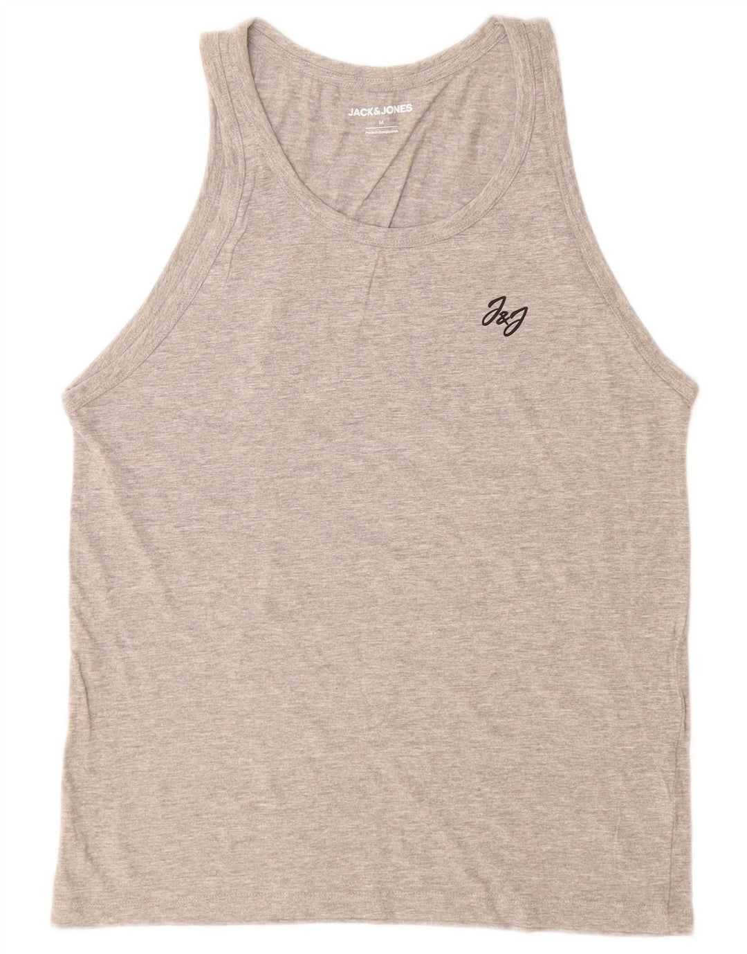 Canotta da uomo Jack & Jones in cotone grigio medio
