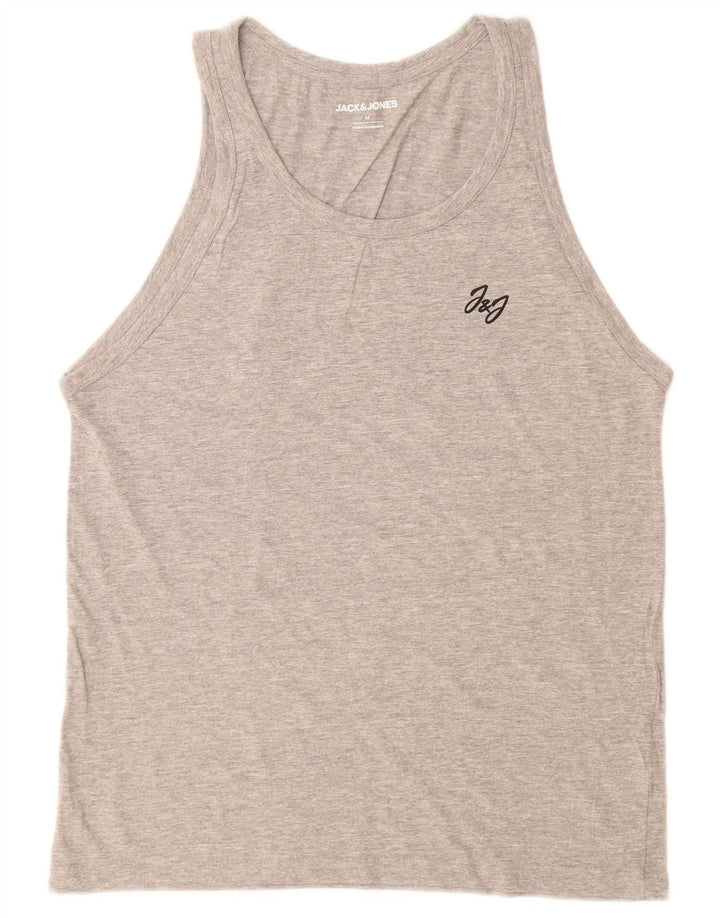 Canotta da uomo Jack & Jones in cotone grigio medio