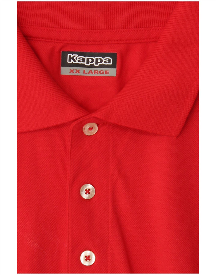 Polo Kappa da uomo 2XL rossa