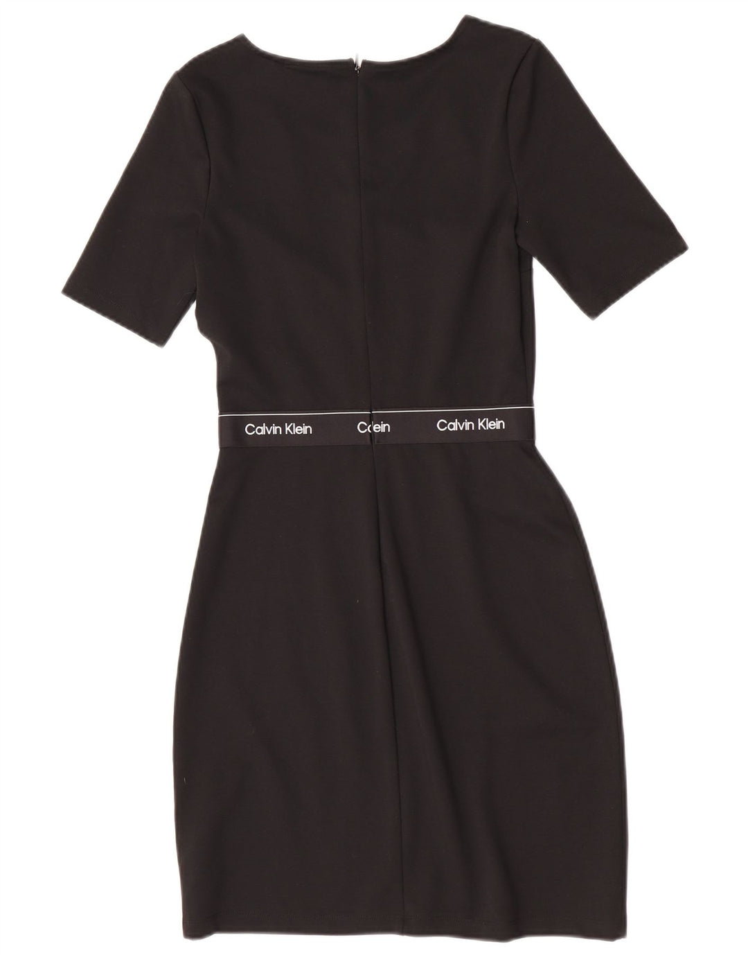 Abito tubino grafico da donna Calvin Klein EU 34 XS poliestere nero