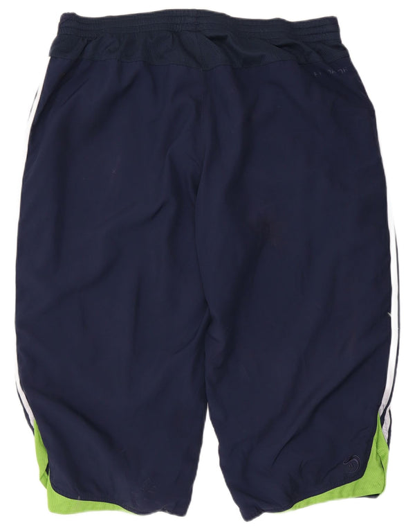 Pantaloncini sportivi da uomo Adidas Bermuda XL W38 L19 poliestere blu navy
