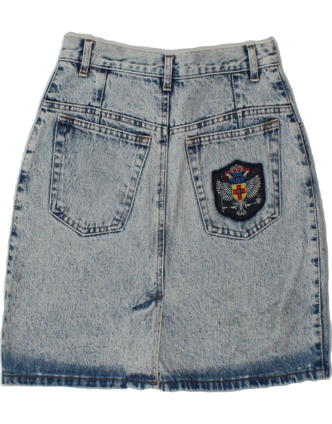 POP 84 Womens Denim Skirt W24 XS Blue Vintage POP 84 and Second-Hand POP 84 from Messina Hembry 