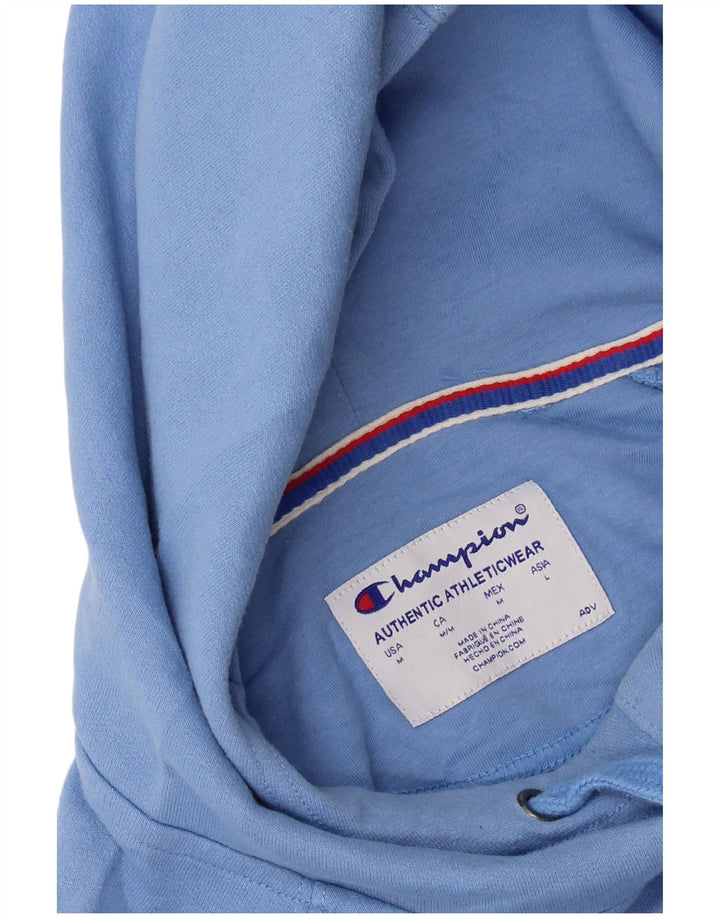 Maglione con cappuccio grafico da uomo Champion Blu medio