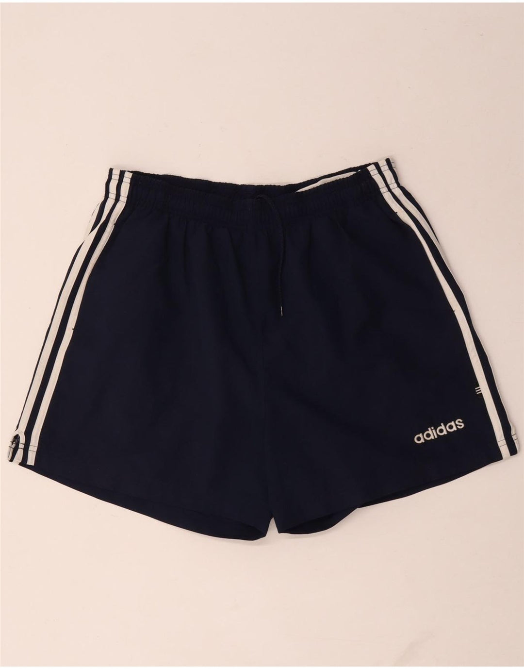 Pantaloncini sportivi da uomo Adidas medi in poliestere blu navy