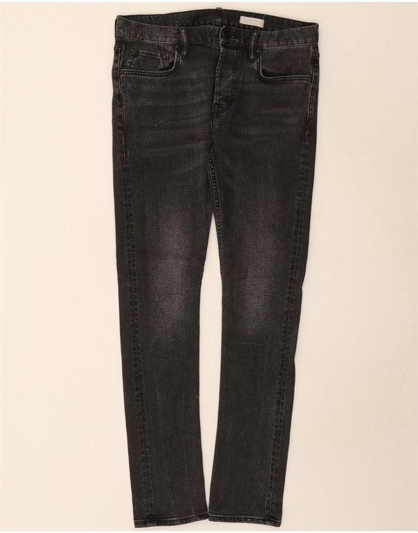 Jeans skinny a sigaretta da uomo All Saints W32 L32 in cotone grigio