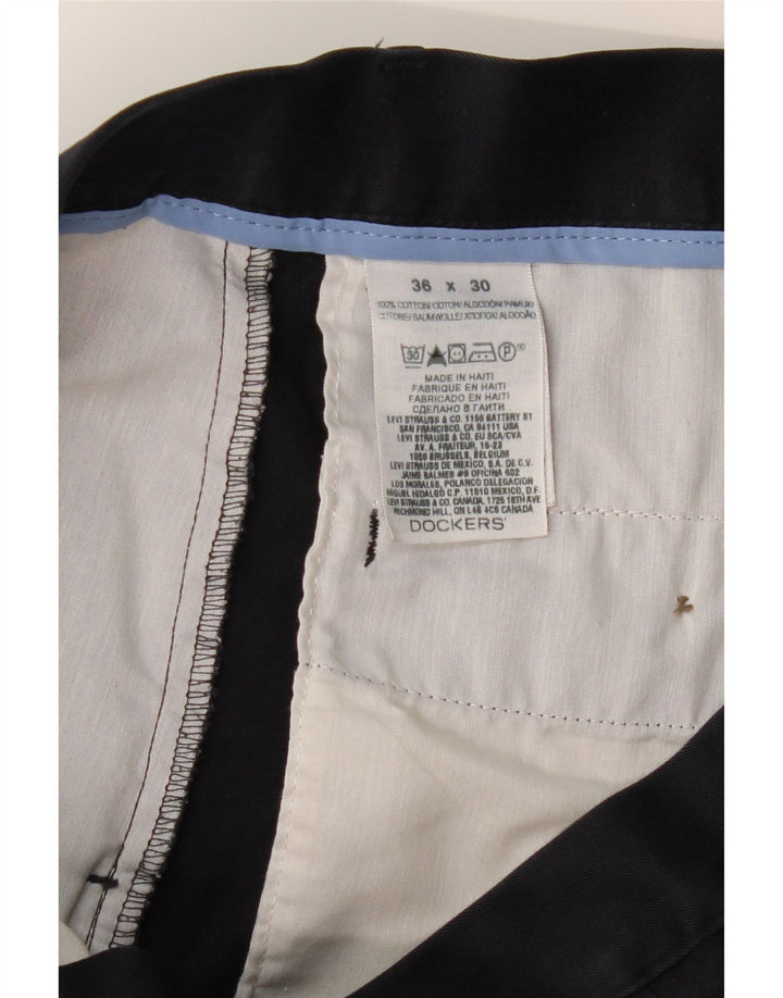 Pantaloni chino dritti da uomo Dockers W36 L30 blu navy