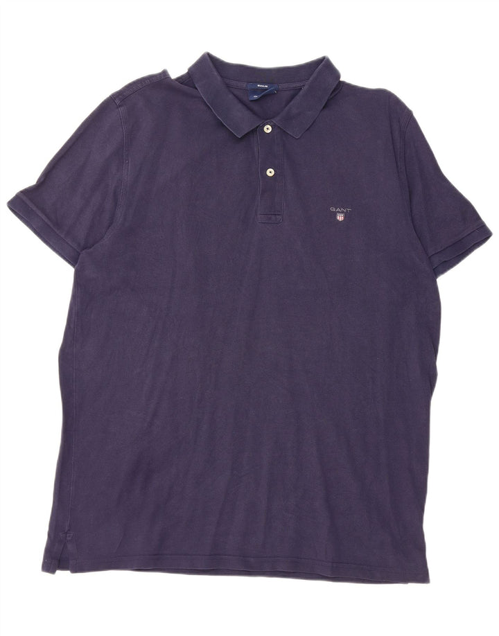 Polo Gant da uomo vestibilità regolare 2XL in cotone blu navy