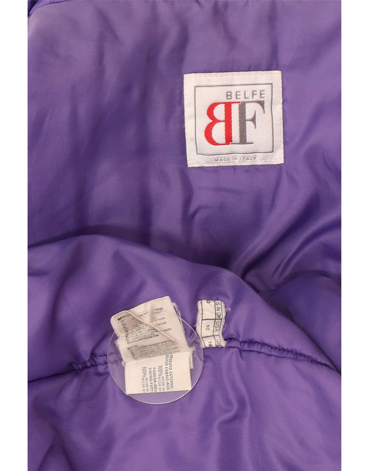 Giacca imbottita oversize militare da donna Belfe & Belfe UK 16 grande viola
