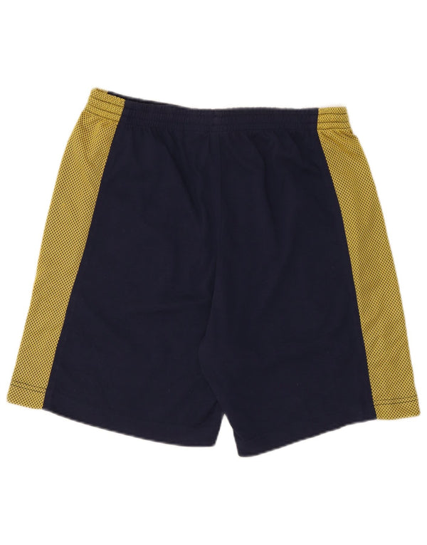 Pantaloncini sportivi da uomo Lotto UK 42/44 XL Poliestere color block blu navy