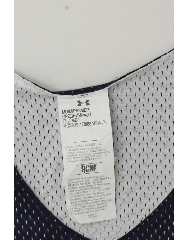 UNDER ARMOUR Canotta con grafica NBA da uomo, poliestere medio blu navy