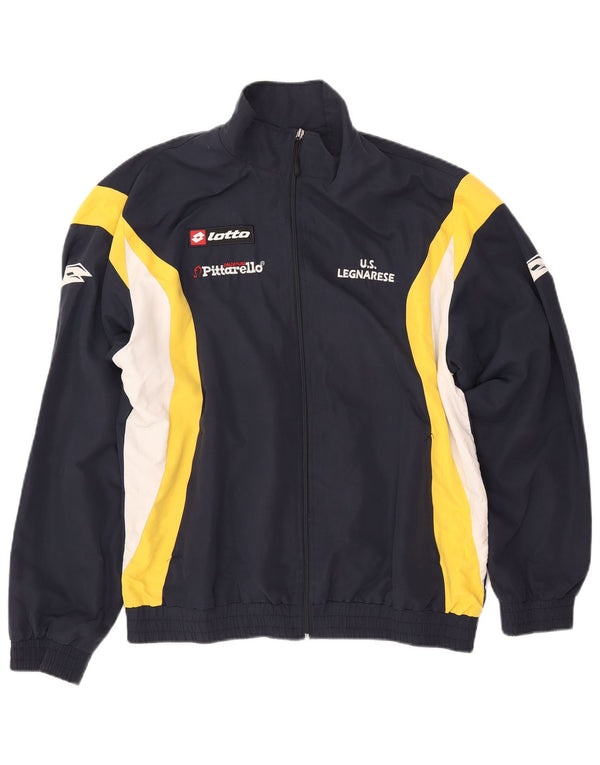 Giacca da ginnastica grafica da uomo LOTTO XL Colorblock blu navy