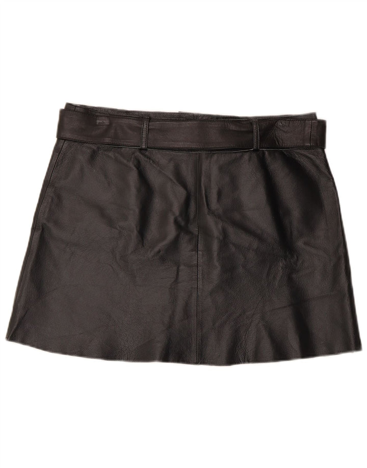 Mini Gonna Donna Conbipel in Pelle IT 44 Media W34 Pelle Nera