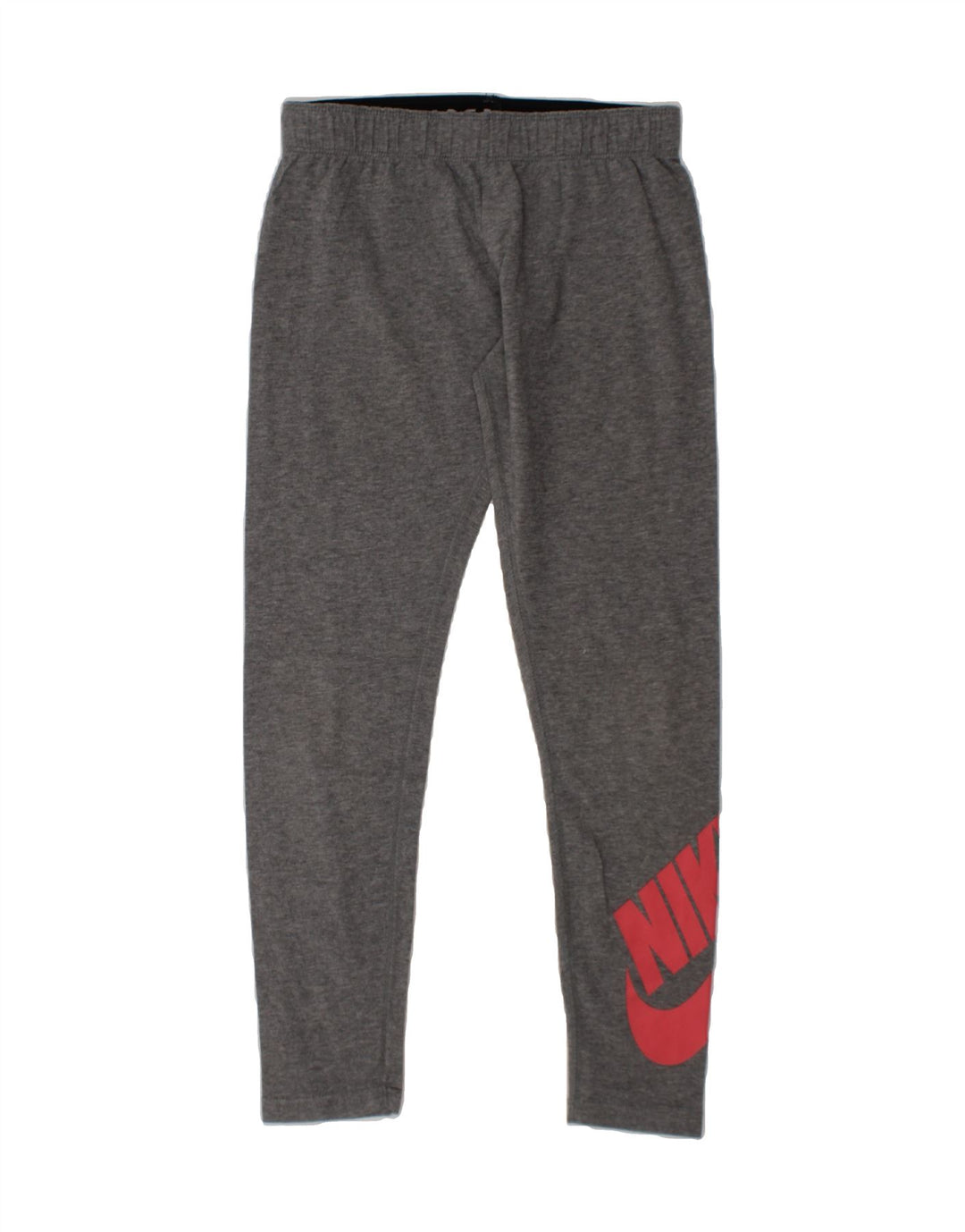 NIKE Girls Graphic Tracksuit Trousers 8-9 Years Small Grey Vintage Nike and Second-Hand Nike from Messina Hembry 