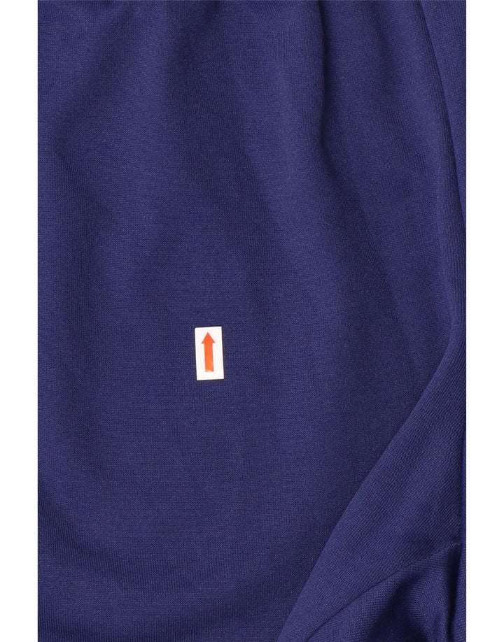 Pantaloni da tuta da uomo Adidas grandi sportivi in poliestere a righe blu