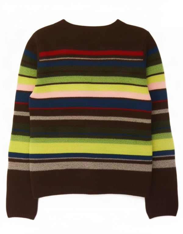 Kookai Womens Boat Neck Jumper Sweater US 2 XS Brown Striped