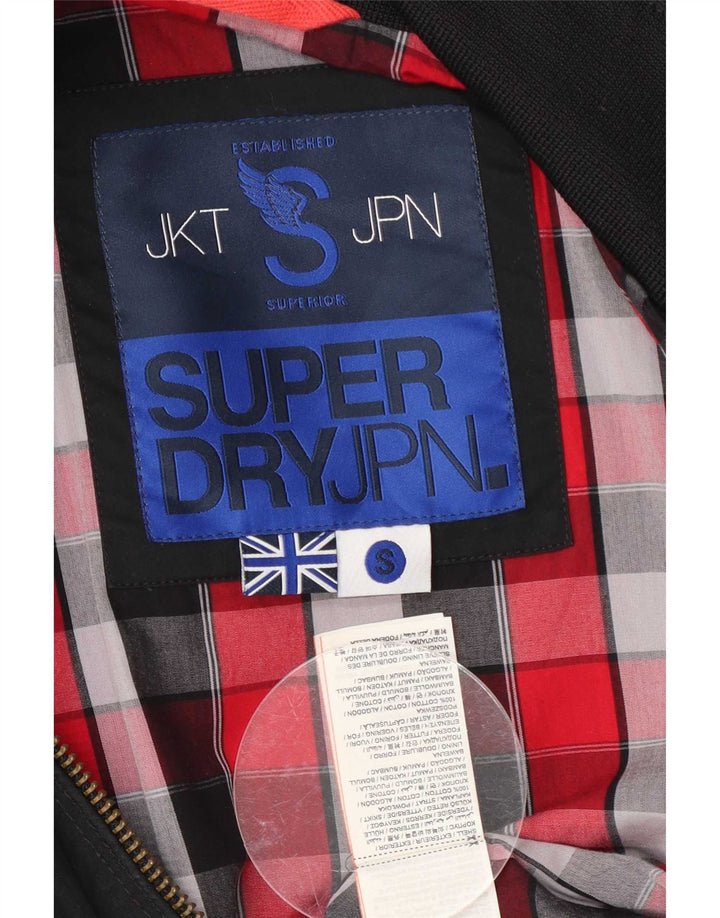 Giacca bomber da uomo Superdry UK 36 Small Black Cotton