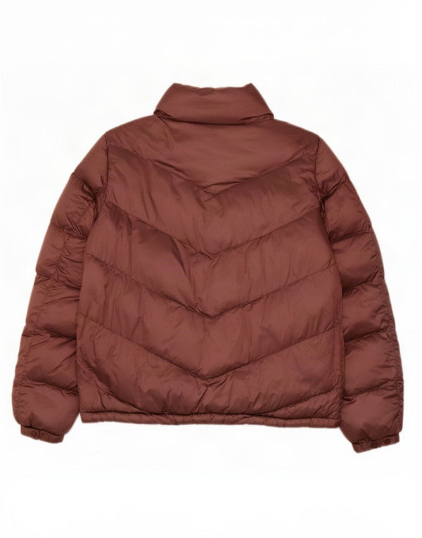 Giacca imbottita da donna Massimo Dutti UK 14 Poliammide marrone medio