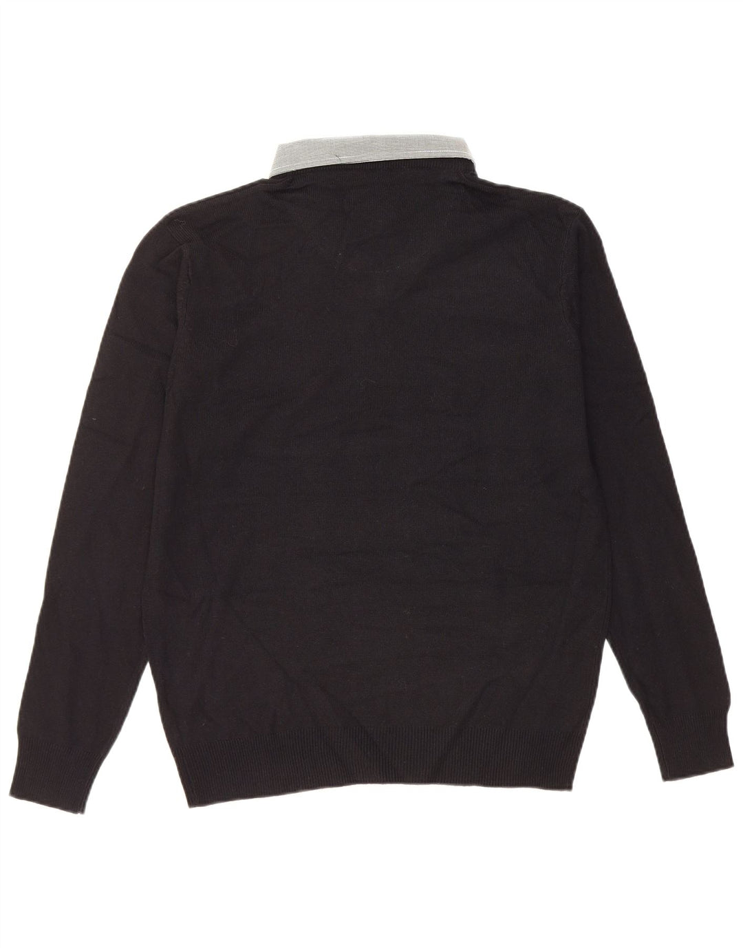 PIERRE CARDIN Maglione da uomo con scollo a V grande acrilico nero