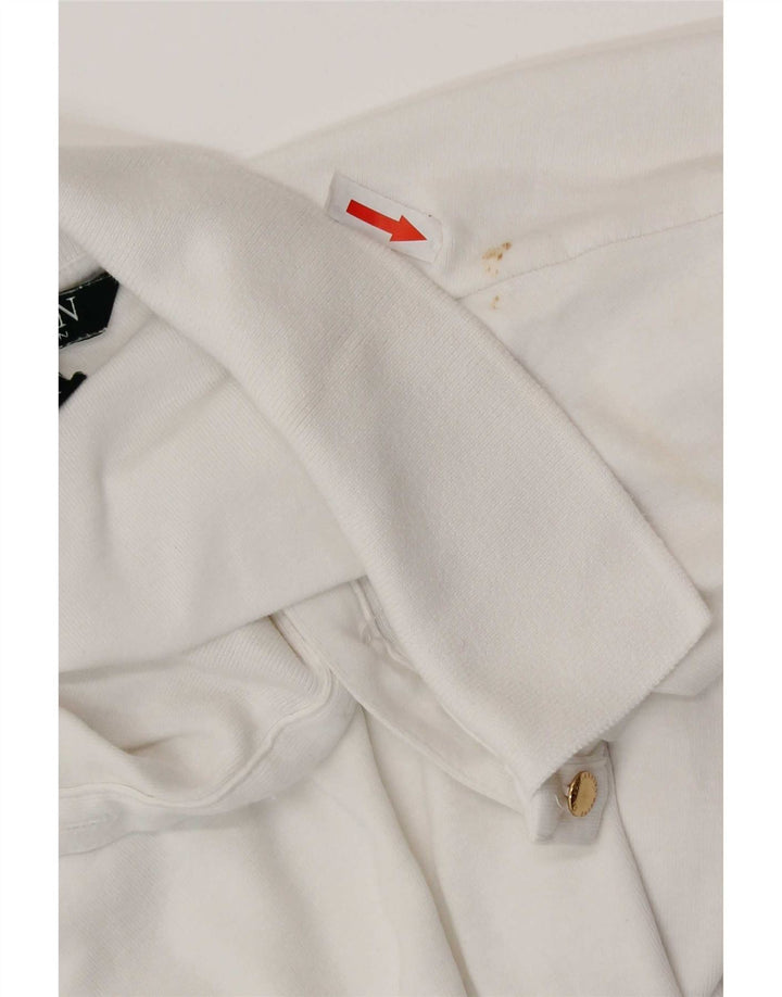 Polo da donna Ralph Lauren UK 12 media bianca