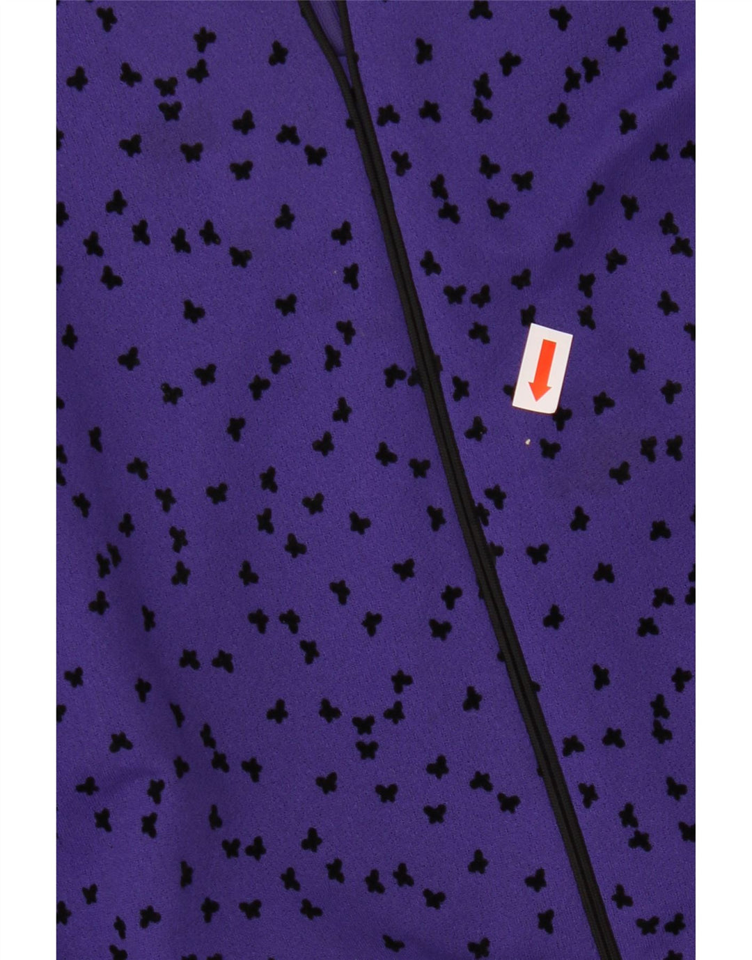 FRANKENWALDER Abito da donna a manica lunga a trapezio EU 46 XL Viola maculato