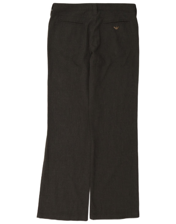 Pantaloni casual Bootcut da donna Armani W30 L33 poliestere grigio