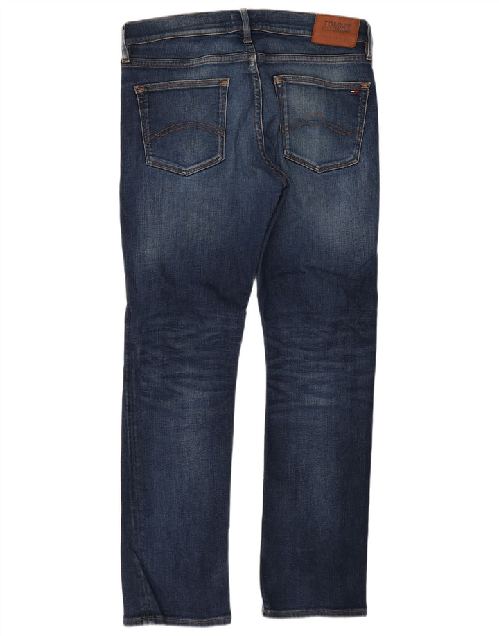 Jeans dritti da uomo Tommy Hilfiger W34 L32 cotone blu