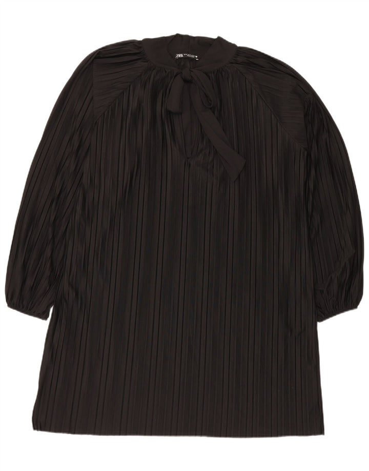 Abito a trapezio oversize da donna Zara UK 14 medio a righe nere