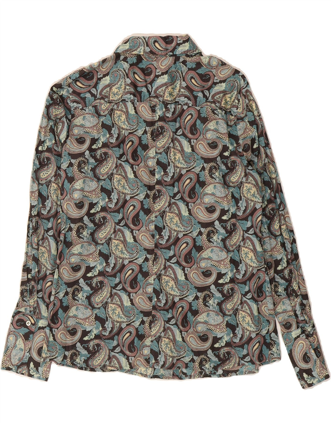 VINTAGE Womens Shirt EU 44 XL Multicoloured Paisley Cotton Vintage Vintage and Second-Hand Vintage from Messina Hembry 