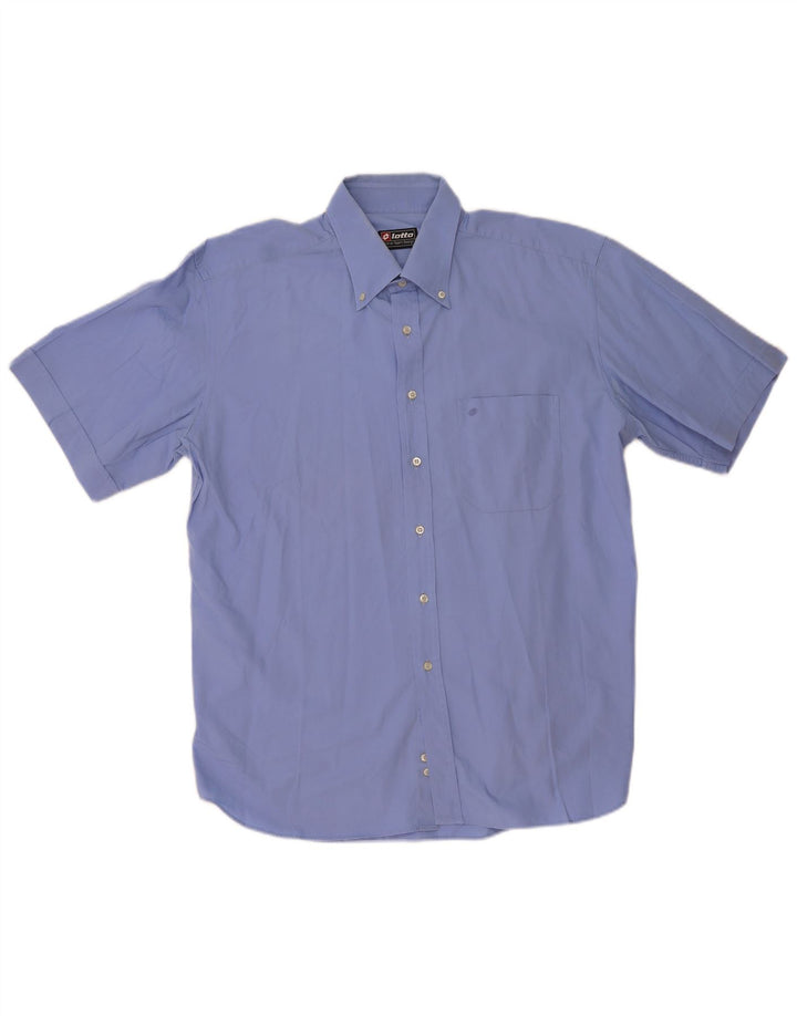 Camicia a maniche corte da uomo Lotto Large Blu