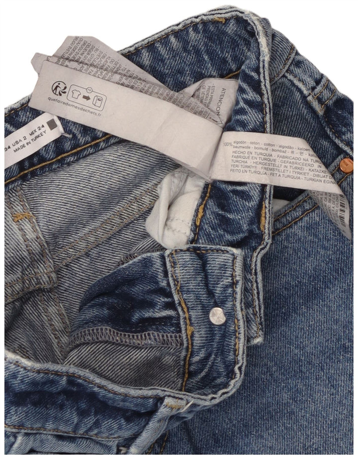 Jeans dritti da donna Zara EU 34 2XS W24 L29 Blu