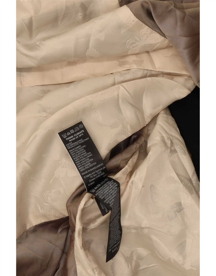 Giacca blazer a 1 bottone Marks & Spencer da donna UK 20 2XL poliestere nero