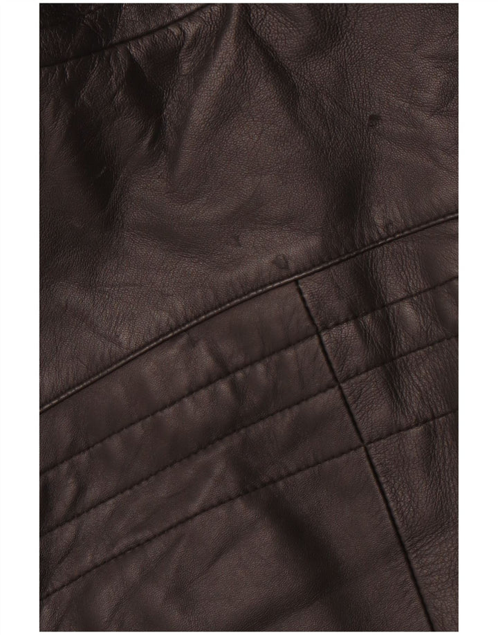 Giacca da pilota in pelle da uomo VINTAGE IT 54 2XL Pelle nera