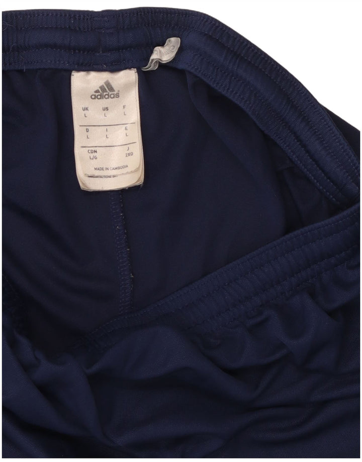 Pantaloncini sportivi da uomo Adidas Large blu navy in poliestere