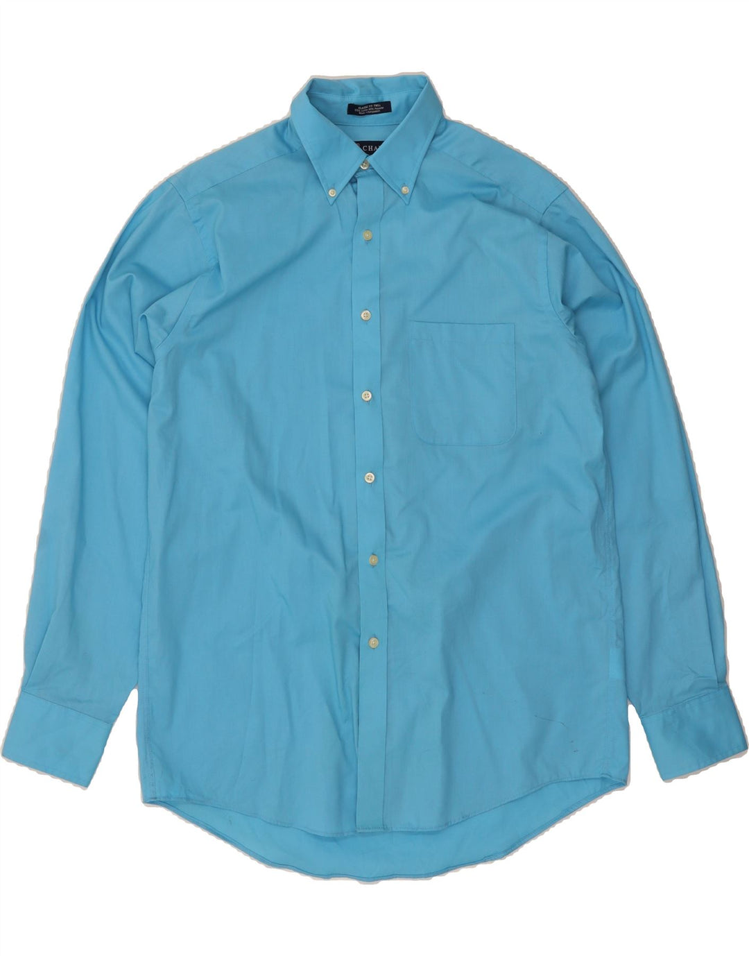 CHAPS Mens Classic Fit Shirt Size 15 1/2  Medium Blue Cotton Vintage Chaps and Second-Hand Chaps from Messina Hembry 