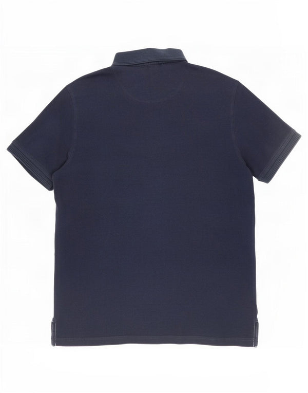 Pierre Cardin Mens Regular Fit Polo Shirt Large Navy Blue Colourblock