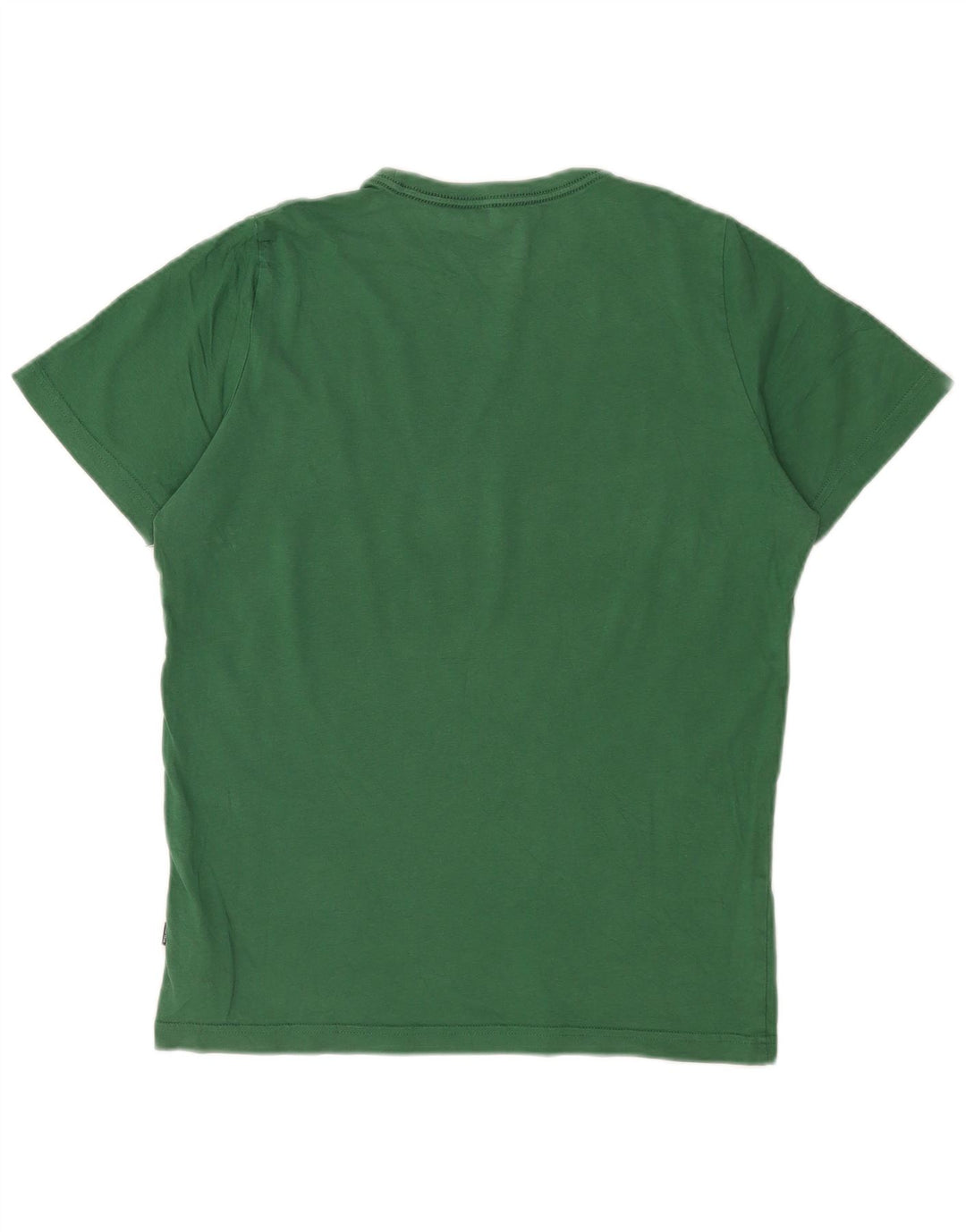 T-shirt grafica da uomo Puma Top Small in cotone verde