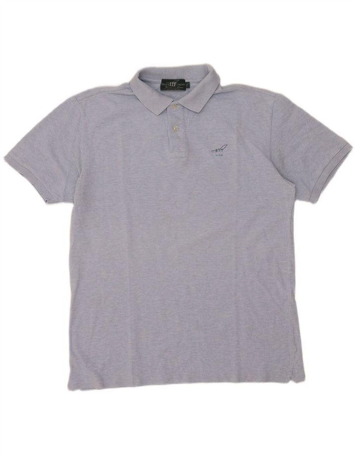Polo da uomo Henry Cottons XL in cotone blu
