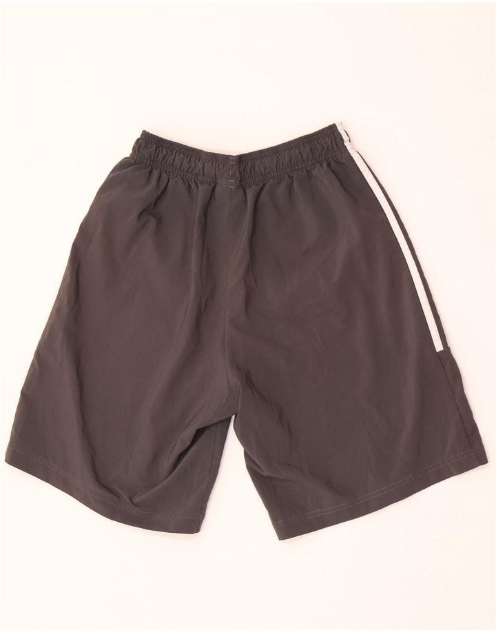 Pantaloncini sportivi da uomo Adidas piccoli in poliestere grigio