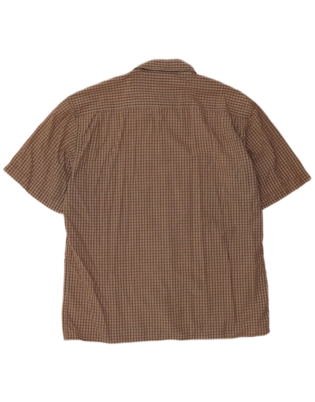 Camicia a maniche corte da uomo WRANGLER 2XL Khaki Gingham