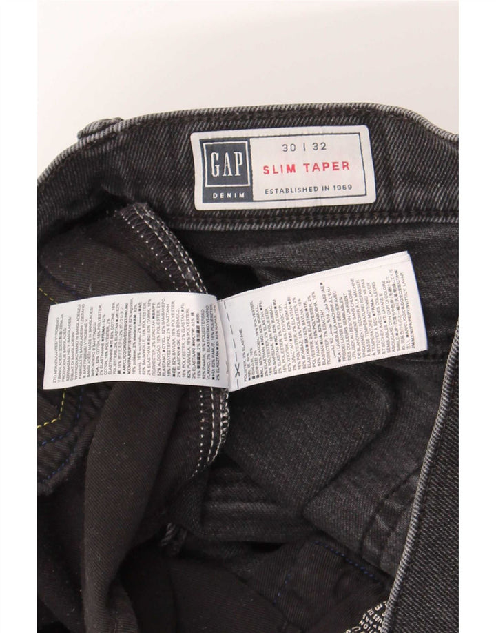 Jeans Gap Slim affusolati da donna W30 L32 cotone nero
